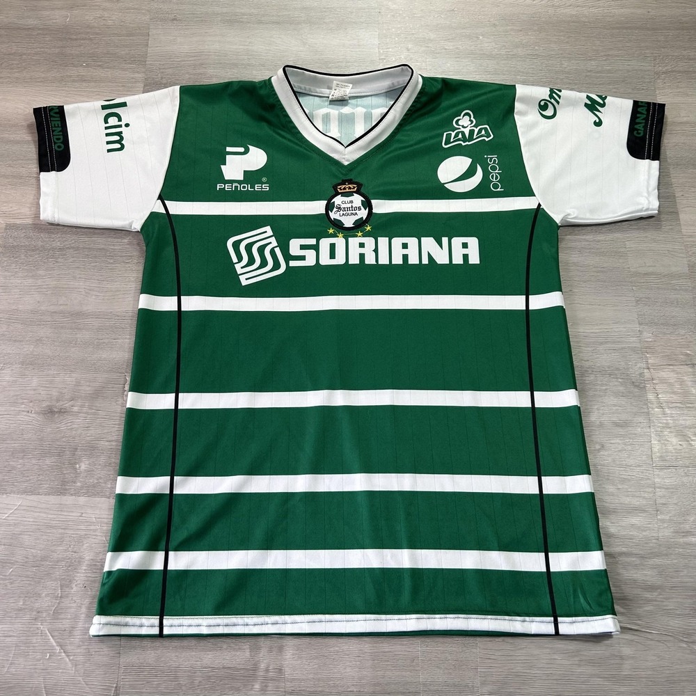 Santos Laguna Jersey Mens Small Green Soccer CAFU Corona Soriana Shirt Top